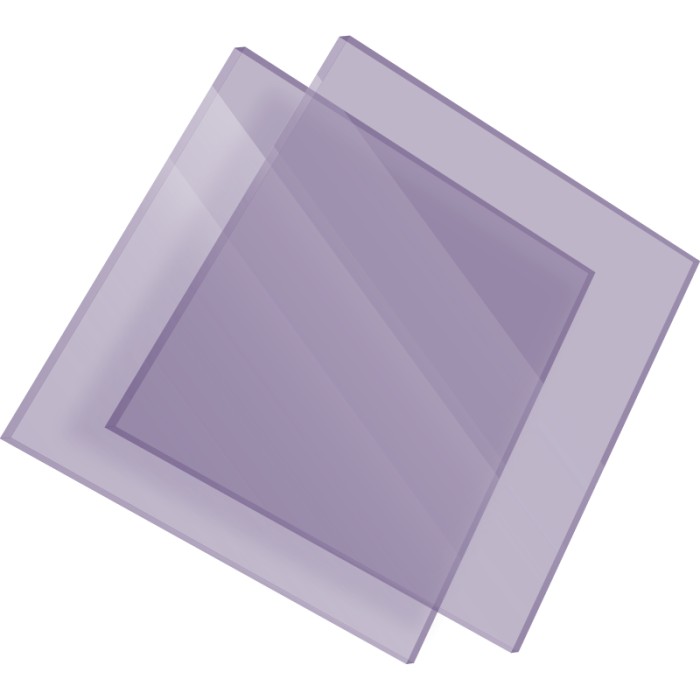 Plexiglass Coloré Transparent sur Mesure